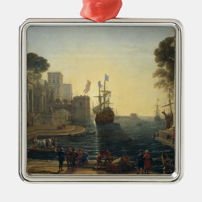 Ulysses som går Chryseis tillbaka till henne far Julgransprydnad Metall (Framsidan)