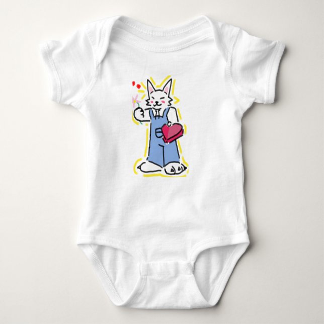 Um gatinho muito fofo te oferecendo uma flor! t shirt (Framsida)