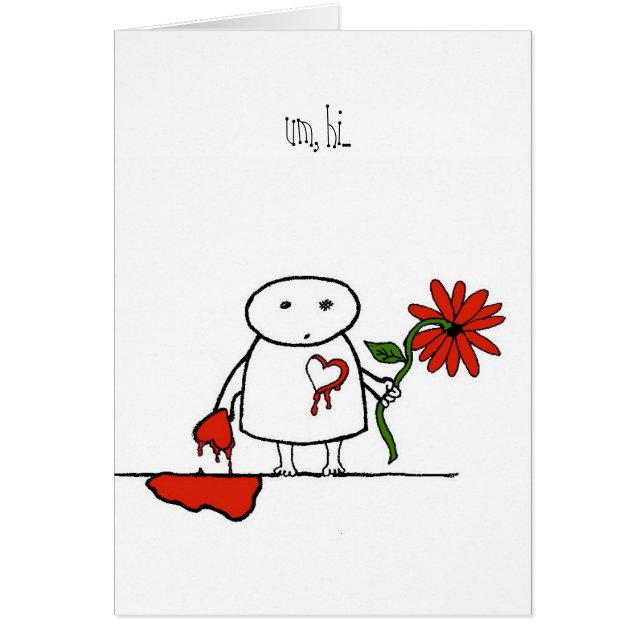 um högt… vet du I-hjärta dig, höger? Hälsningskort (Framsidan)
