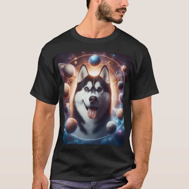 Um PET no espaço T Shirt (Framsida)