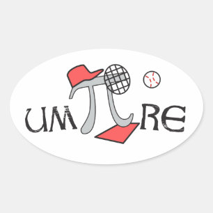 um-Pi-re - Roliga Umpire Pi-symbol Klistermärken P