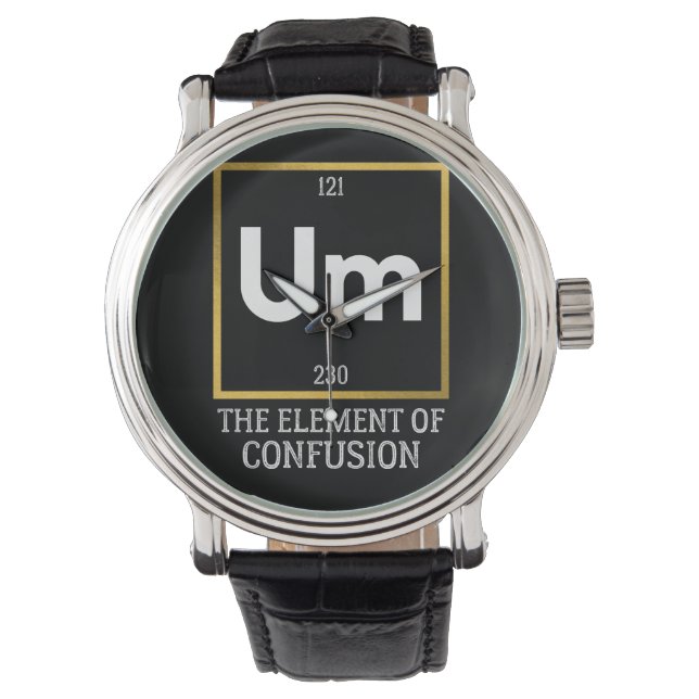 Um The Element of Confusion T-Shirt Armbandsur (Framsida)