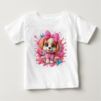 Uma cachorrinha adorável e fofa com olhos grandes t shirt