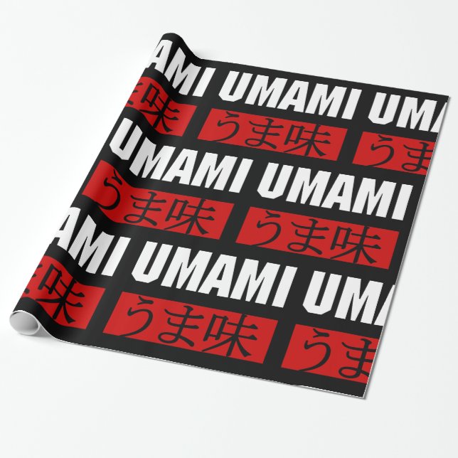 UMAMI う ま 味 WRAPPING PAPPER PRESENTPAPPER (Utrullad)
