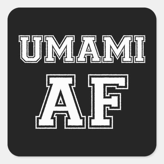 UMAMI AF FYRKANTIGT KLISTERMÄRKE (Framsida)