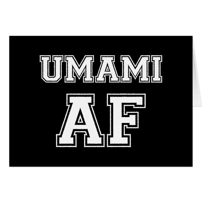 UMAMI AF-kort Hälsningskort (Framsidan Horizontal)