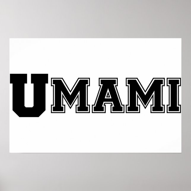UMAMI COLLEGE AFFISCH (Framsidan)