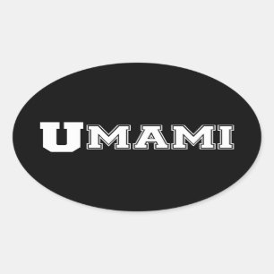 UMAMI COLLEGE OVAL STICKER OVALT KLISTERMÄRKE