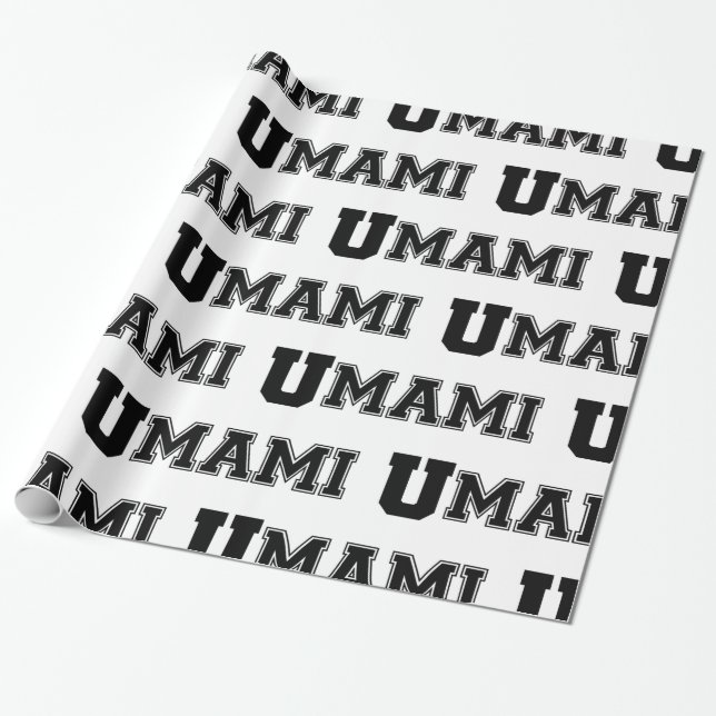 UMAMI COLLEGE WRAPPING PAPPER PRESENTPAPPER (Utrullad)