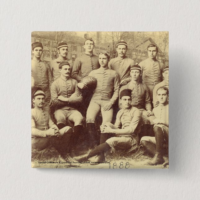 UMass fotboll 1888 Knapp (Framsida)