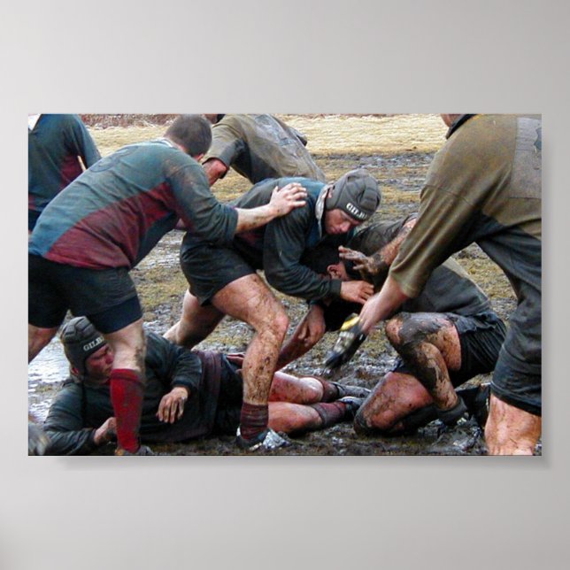 Umass Lowell Rugby Ruck Poster (Framsidan)