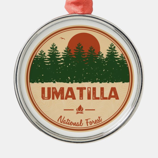 Umatilla National Forest Julgransprydnad Metall (Framsidan)