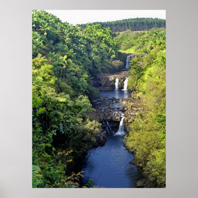 UMAUMA FALLS HAWAII POSTER (Framsidan)