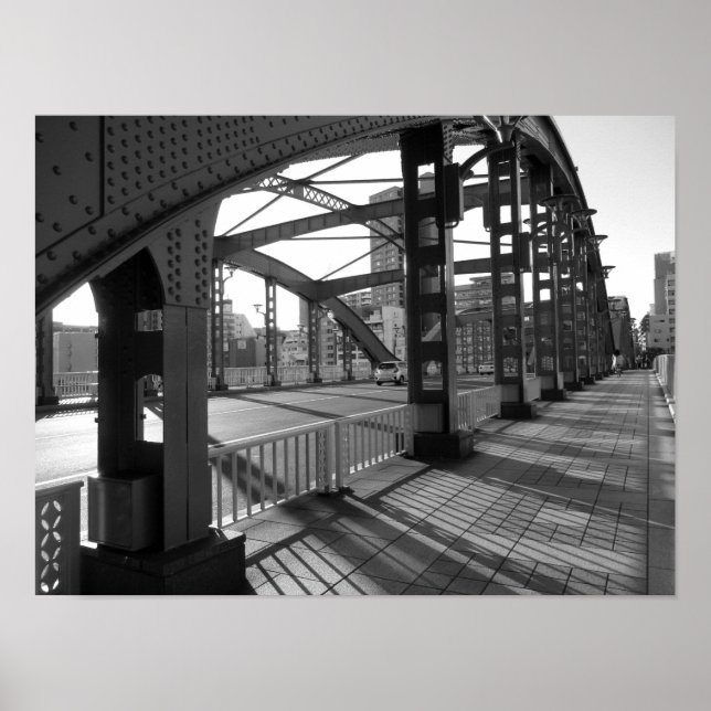 Umaya Bridge: Sumida River, Tokyo Poster (Framsidan)