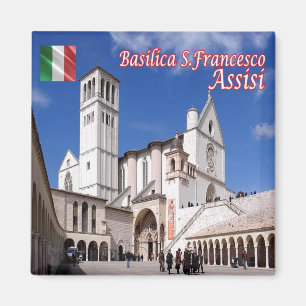 UMB035 ASSISI, Umbrien, Italien, Fridge Magnet