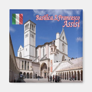 UMB035 ASSISI, Umbrien, Italien, Fridge Magnet