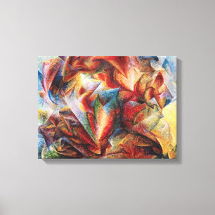 Umberto Boccionis dynamik i en fotbollsspelare Canvastryck