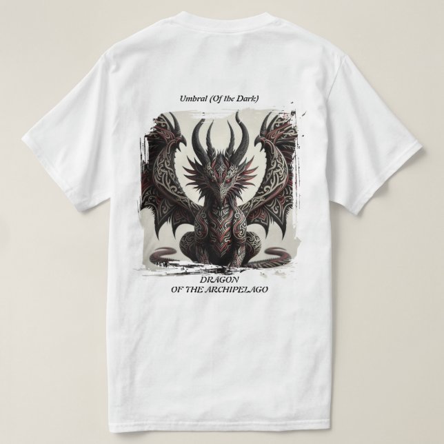 Umbral Dragon of the Archipelago T-Shirt (Design baksida)