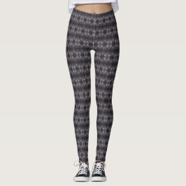Umbral svart abstrakt akvarellkonst leggings