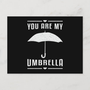 Umbrella Cloud Weather RainDrop Rain Rainy Gift Vykort