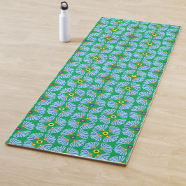 Umbrella Flowers Yoga Mat