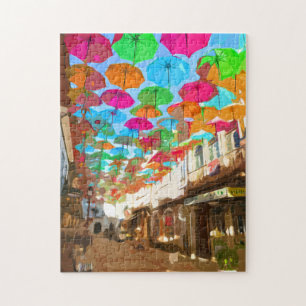 Umbrella Himlar-Agueda-Portugal Jigszle Puzzle Pussel