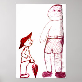 Umbrella och hans vän poster