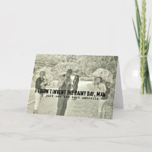 UMBRELLA PARTY-gratulationskort Tack Kort