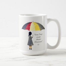 Umbrella Rainy Days Typography Kaffemugg