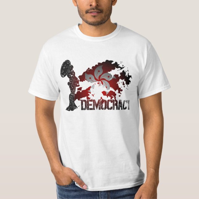 Umbrella Revolution Hong-Kong Democracy Tee (Framsida)