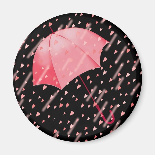 UMBRELLA SHOWERS OF KÄRLEK AV SHARON SHARPE MAGNET (Framsidan)