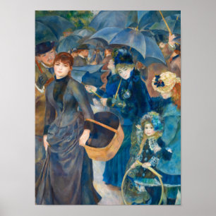 Umbrellas, 1881-1886, Pierre-Auguste Renoir Poster