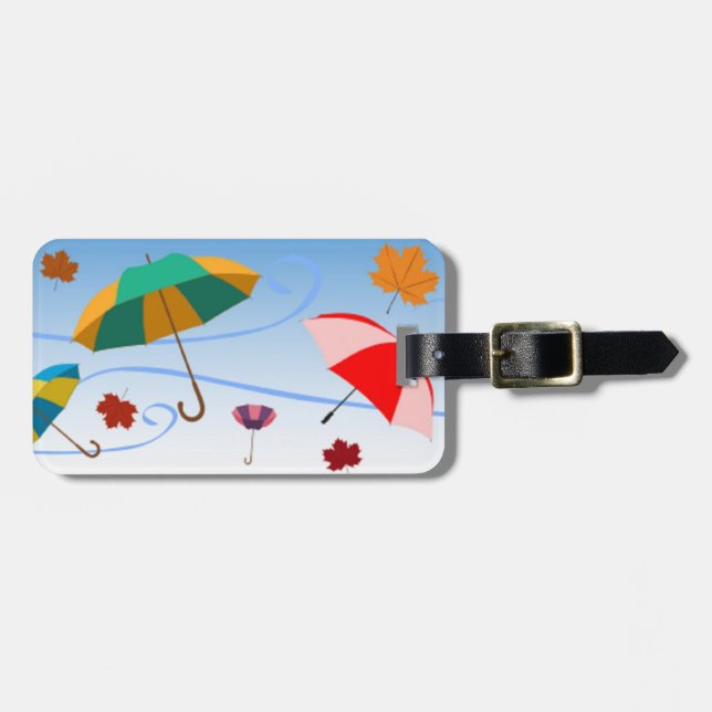 UMBRELLAS OCH LÖV MÖNSTER BAGAGEBRICKA (Horisontell Framsida)