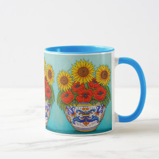 Umbria Bouquet Poppy Solrokaffe Mugg