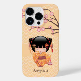 Ume Kokeshi Doll - Japansk Peach Geisha Girl