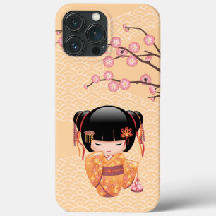 Ume Kokeshi Doll - Japansk Peach Geisha Girl