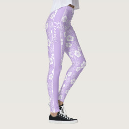Ume | traditionellt japanskt plommon KIMONO-mönste Leggings