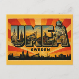 Umeå Sverige Kulturflod Stad Vykort