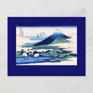 Umegawa Hokusai japansk Fine Art Vykort