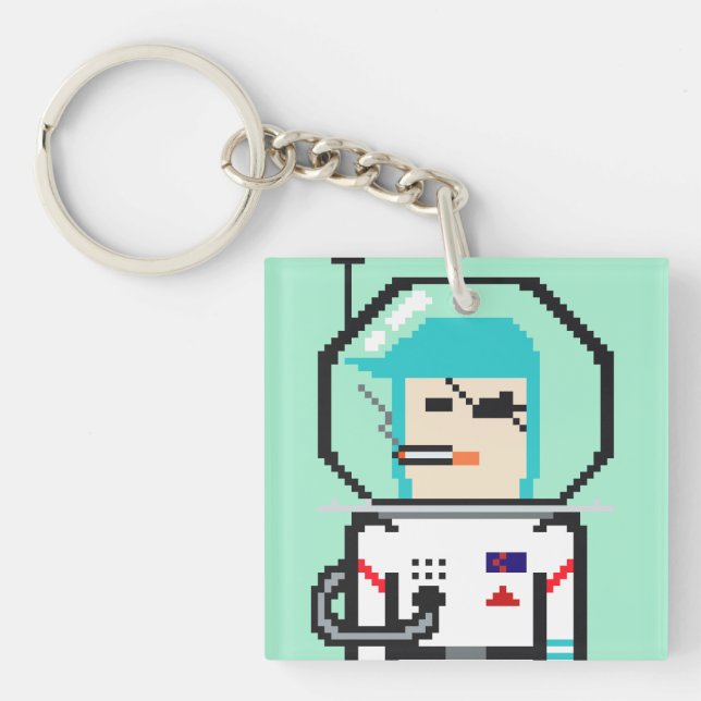 Umeko Space Colony NFT #21 Taki keychain キーホルダー (Framsidan)