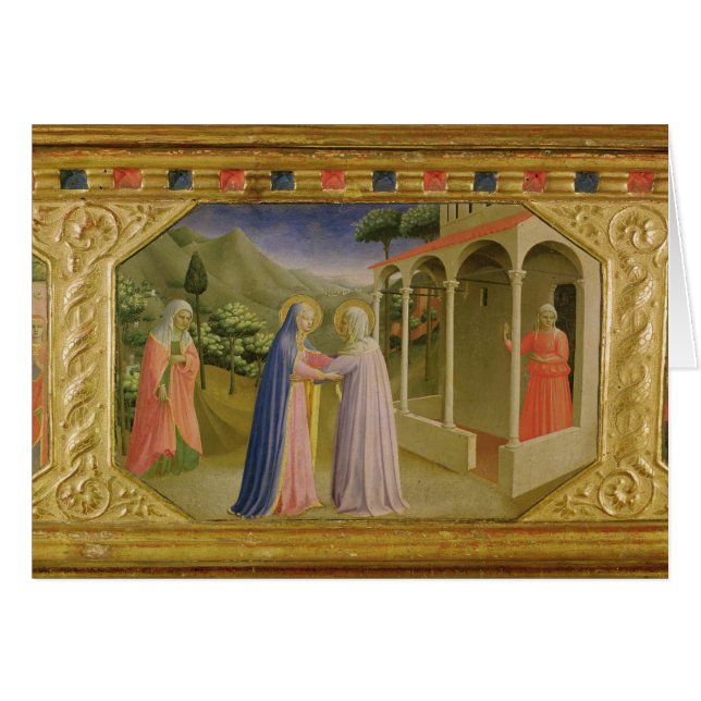 Umgänge från predellaAnnunciation Hälsningskort (Framsidan Horizontal)