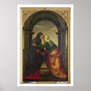 Umgänget av St. Elizabeth till den jungfruliga Poster