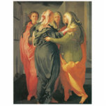 Umgänget - Jacopo Da Pontormo Fotoskulptur Julgransdekoration<br><div class="desc">Den underbara julgranprydnaden med livet av Jesus visade i konst för det Jacopo Da Pontormos "umgänget". Underbar julvykort från TeeshirtsTshirts helgdagdesigner.</div>