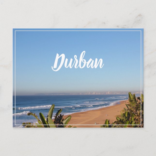 Umhlanga Durban View Ocean Beach South Afrika Vykort (Framsida)