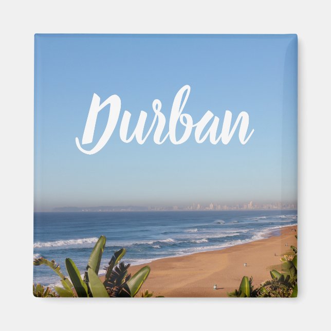 Umhlanga Durban View Ocean Beach Sydafrika Magnet (Framsidan)