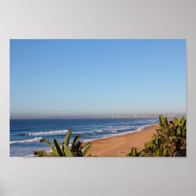 Umhlanga Underbarare Durban Ocean Beach South Afri Poster (Framsidan)