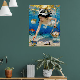 ’Umi Blommar’ - An Ocean Porträtt Poster
