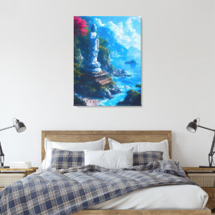 Umi no Hotoke Buddhan från havet Canvastryck