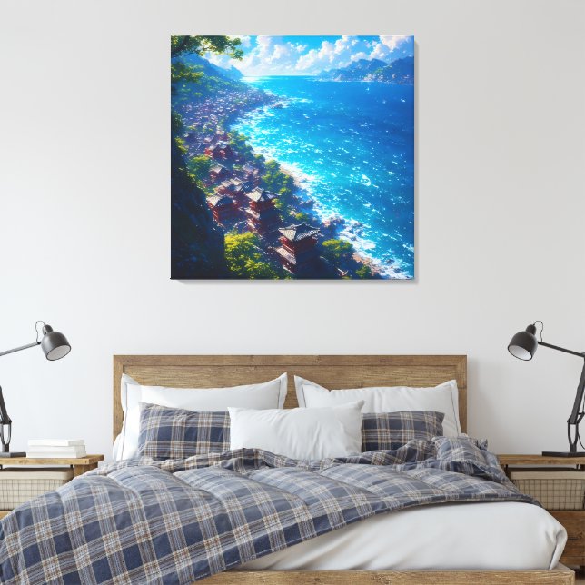 Umi no Yume ”Dröm om havet” Canvastryck (Insitu (sovrum))
