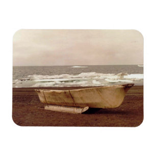 Umiak Walrus Skin Whalers Boat Photo Prated Flex Magnet